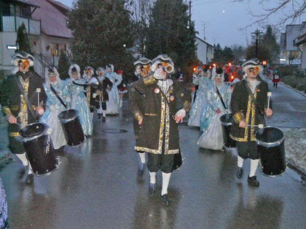 Der Fanfarenzug umrahmte in diesem Jahr den Rathaussturm