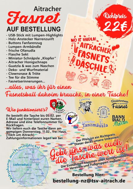 Aitracher Fasnet auf Bestellung