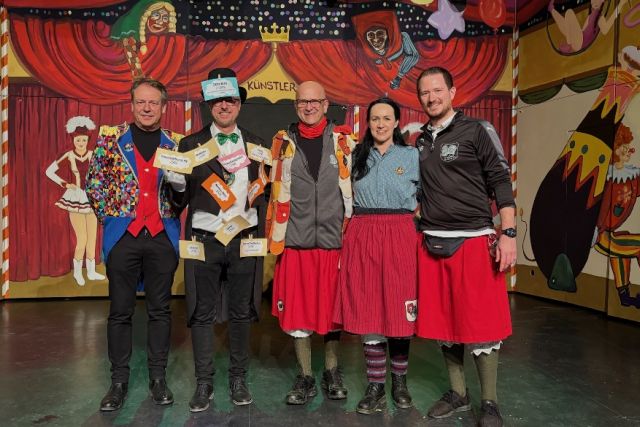 Spendenbaum Kellenberger, mit Manfred Saitner, Otto und Max Birk, Susa Lautenbacher